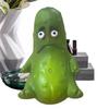 Funny Pickle Sculpture, Quirky Cucumber Statue, Cute Resin Pickle Emotional Support Ornament for Home, Living Room, Bedroom, Office Desk Decor