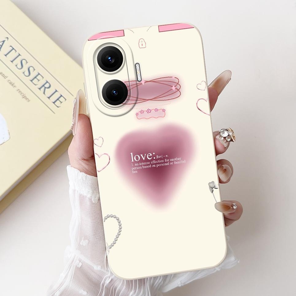 For Xiaomi Poco F7 Pro Ultra PocoF7 Poco F6 Cover Redmi Xiaomi Turbo 4 Pro Funda Flower Girly Rabbit Soft Phone Case Silicone