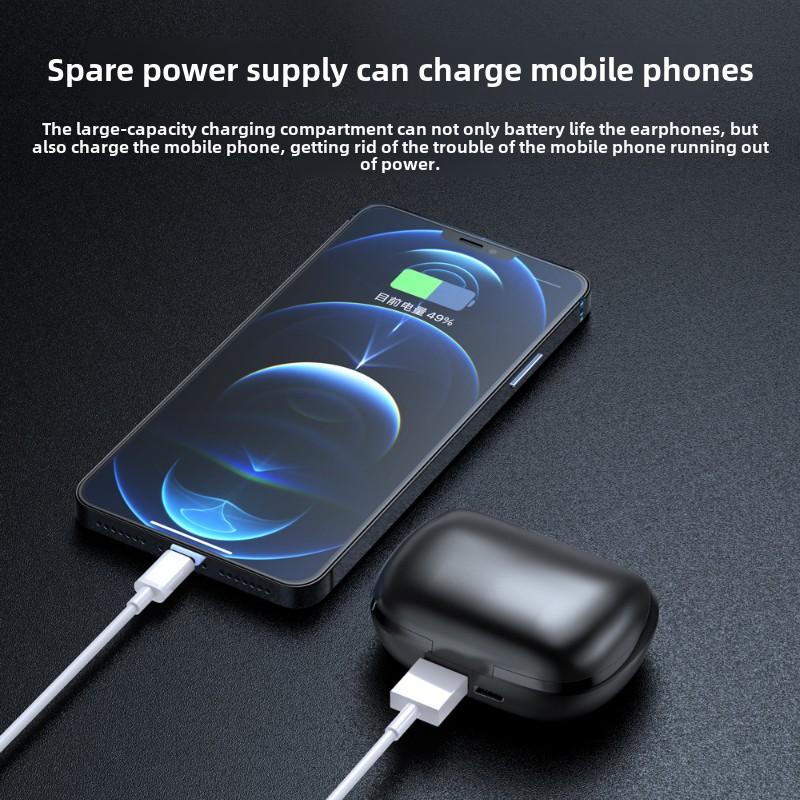 Casque Bluetooth stéréo bilatéral sans fil intra-auriculaire à réduction de bruit pour jeux Esports