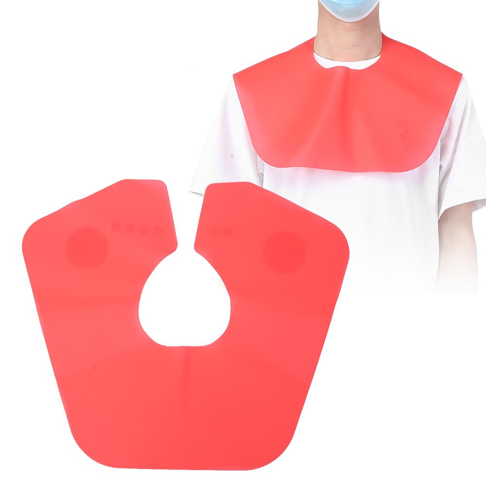 Professional Silicone Hair Cutting Dyeing Cape Home Barber Shop Hairdressing ShawlL Red