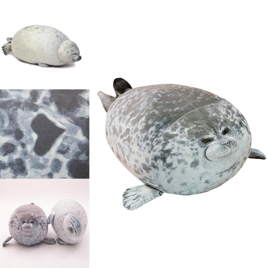 Large Chubby Blob Seal Plush Toy Animal Pillow Pet Soft And Cute Ocean Stuffed Doll Gift