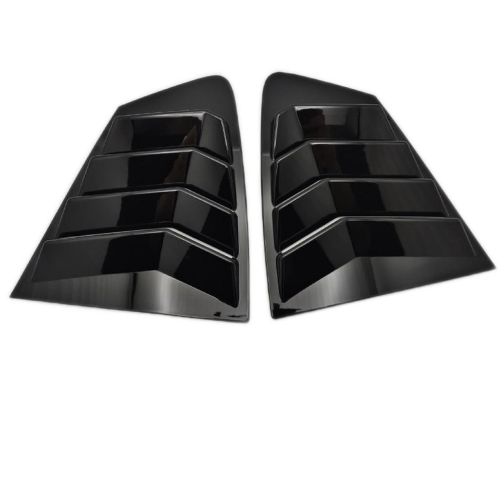 For Mazda 3 Axela Sedan 2020 2021 2022 Car Rear Louver Window Side Shutter Cover Trim Sticker Vent Scoop ABS Carbon Fiber