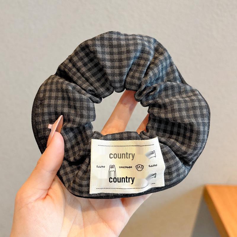 Korean Style Spring/Summer Floral Intestine Hair Scrunchie for Women – Elegant Ponytail Tie and Mori Girl Accessory.