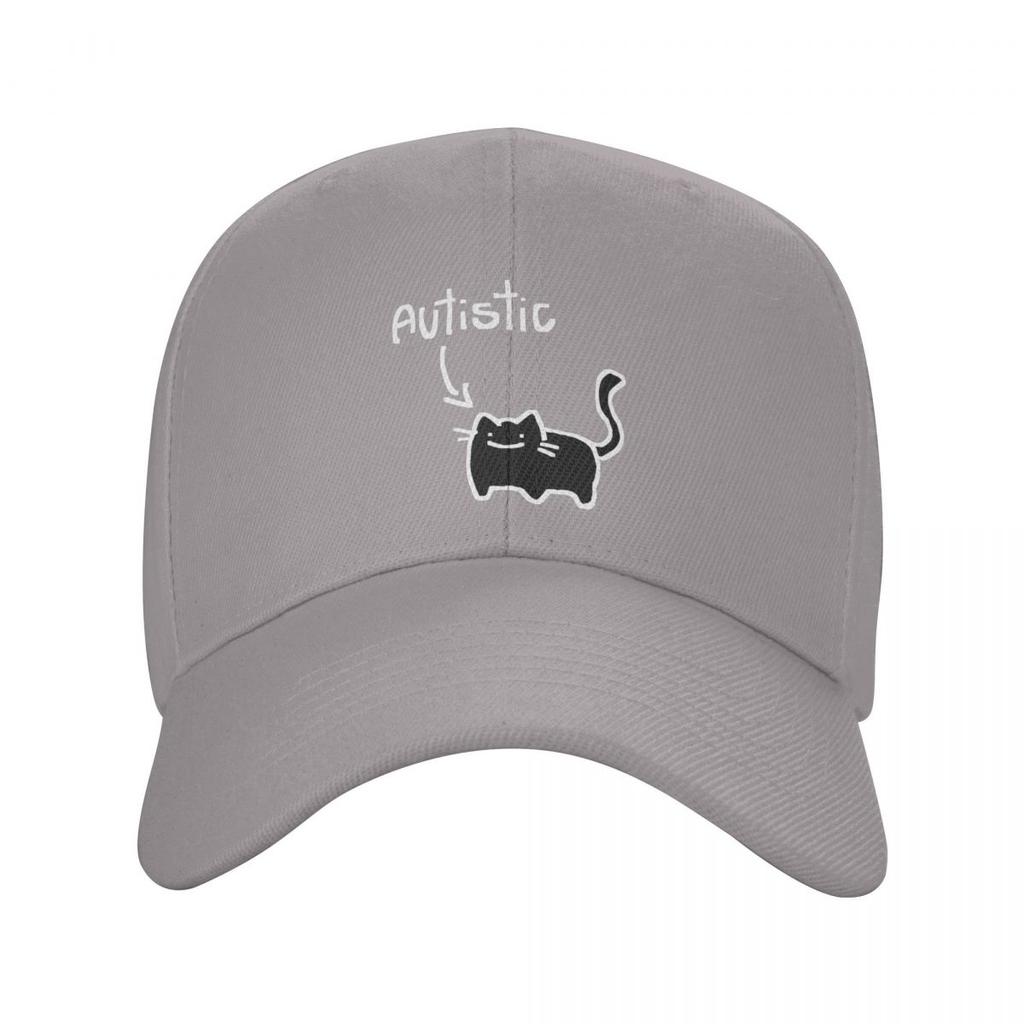 Autistische Katze Tier Autismus und ADHS Bewusstsein Baseballkappen Mode Herren Damen Hüte Outdoor Kappe Sport Baseballmütze Kappe