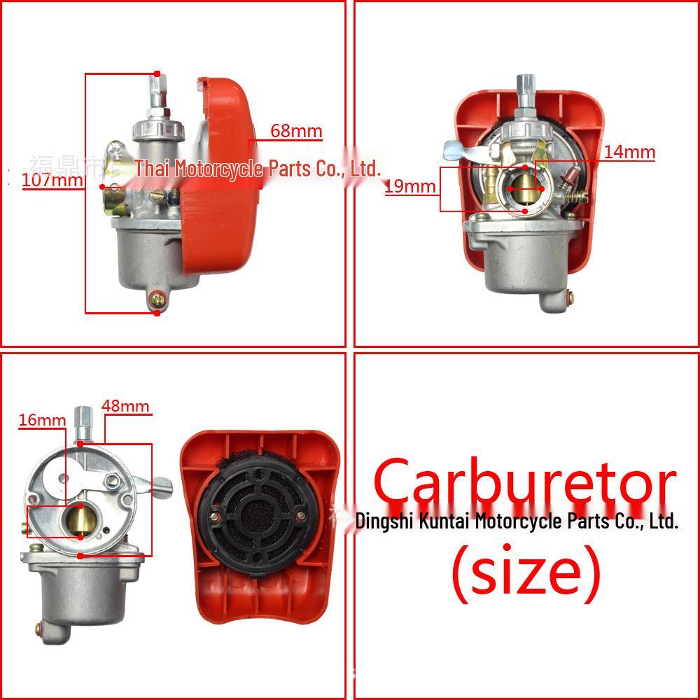 Mini Motorcycle Carburetor for 48cc-80cc 2-Stroke Engines