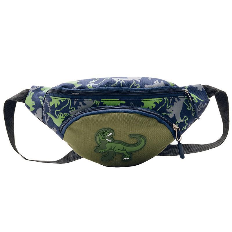 Kids Dinosaur Waist & Crossbody Bag: Outdoor Small Backpack & Coin Purse for Boys and Girls