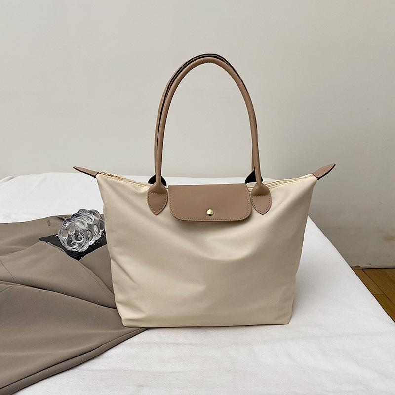 

Модная женская сумка из ткани 2025 года, новая большая сумка-тоут, модная сумка, простая повседневная универсальная сумка через плечо подмышкой