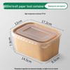 Kraft Paper Disposable Takeaway Lunch Boxes