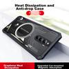 Phone Case Nubia Red Magic 8 Pro/8 Pro+/8S Pro/8 S Pro+, Full Lens Protection, Transparent Metal Magnetic Case with Cooling Pad, Black