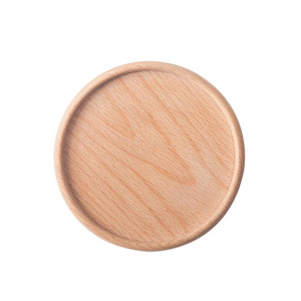 1PC Wooden Coaster Tea Coffee Cup Pad Walnut Wood Coasters Durable Heat Resistant Round Bowl Teapot Mat Home Placemats Decor