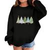 Children's Fashionable Casual Long-sleeved Loose Christmas Print Pullover Sweatshirt