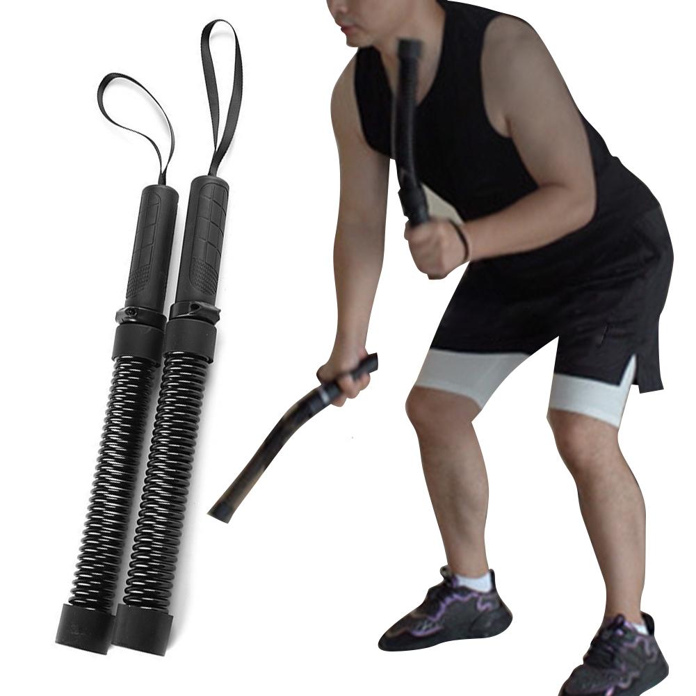 2Pcs Professional Workout Rope Rod Non-Slip Strength Training Battle Rope Rod Portable Battle Rope Rod Gym Equipment