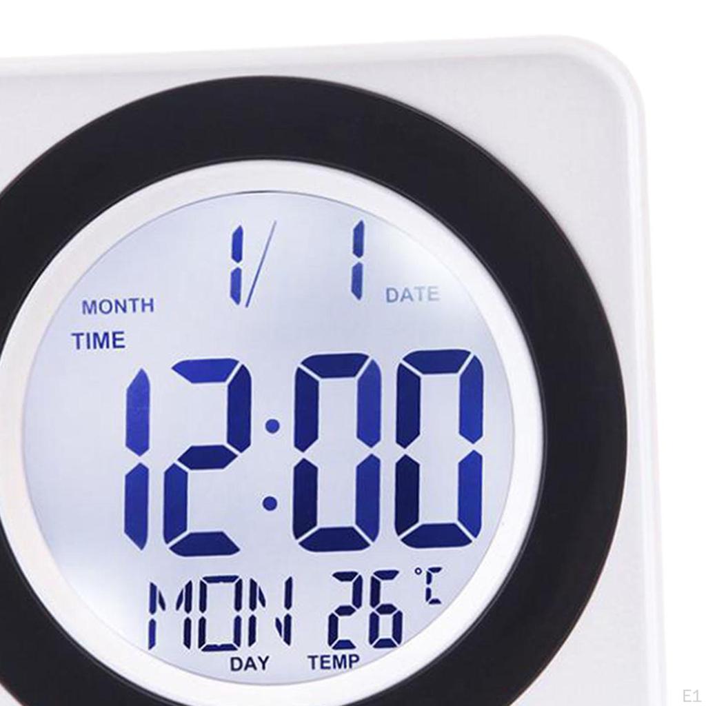 Clock, Desktop Alarm Small Portable Square Modern Electronic Home Decoration