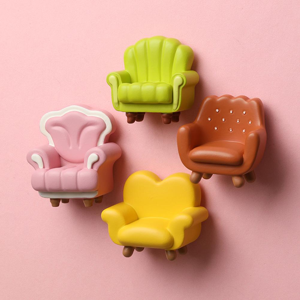 Mini 3D Sofa Resin Fridges Magnets Stickers Fashion Personalized Refrigerator Decals For Whiteboard Classroom