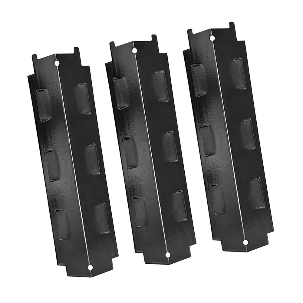 3Pcs Heat Plate 98531 Porcelain Steel Heat Plate 14.5x4.29in For Charbroil GrillKing For Kenmore For Master Forge Grilling Setup