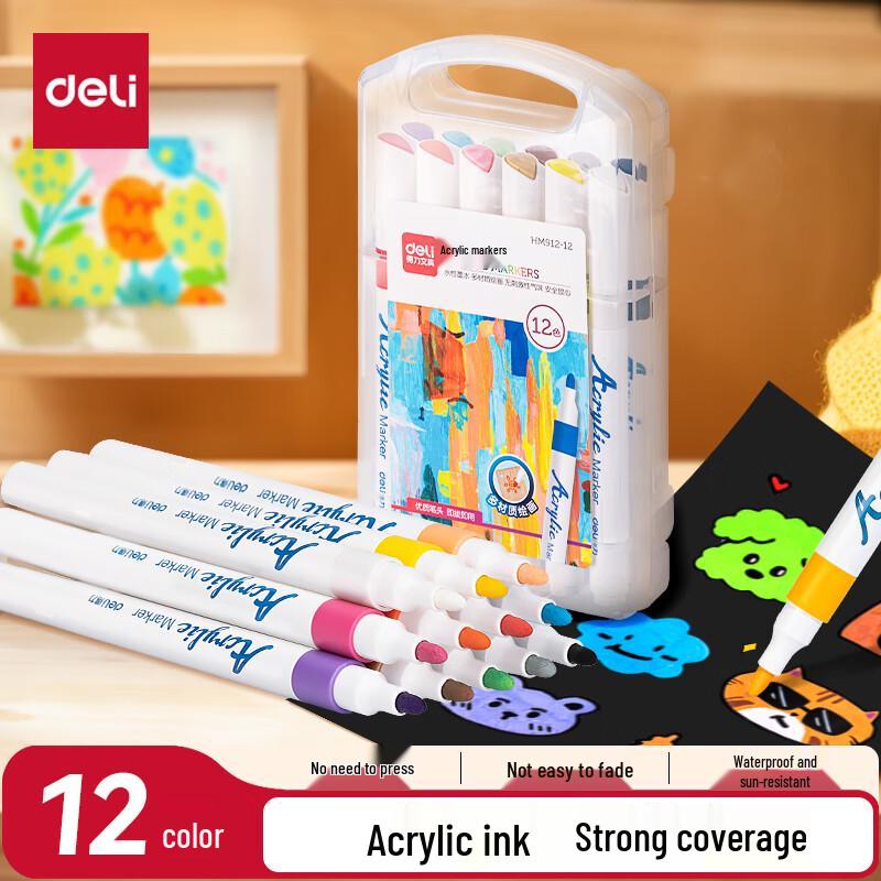 Deli Water-based Acrylic Marker Pens
