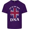 Britain Its in My DNA Funny Union Jack Flag Unisexs Light Cotton TShirt