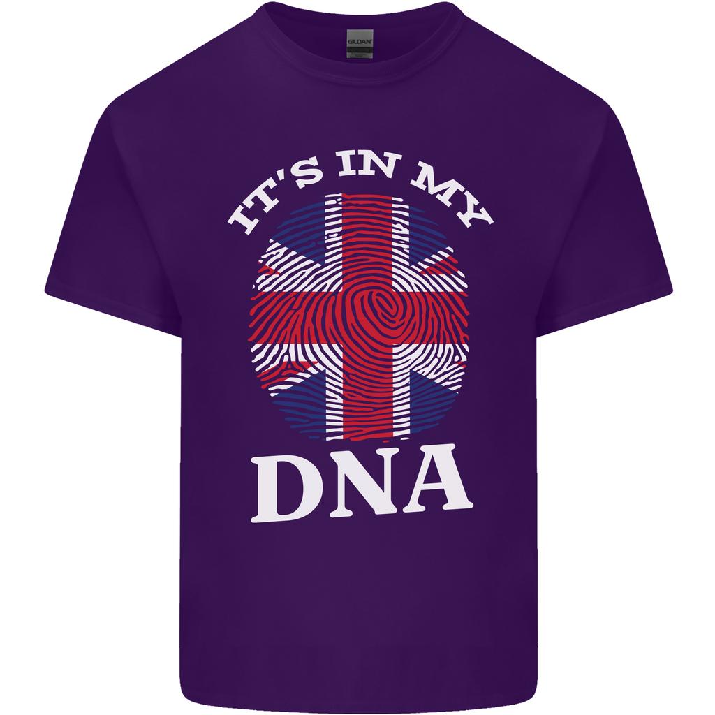 Britain Its in My DNA Funny Union Jack Flag Unisexs Light Cotton TShirt