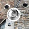 Stainless External Steel Wall Vent Cap Rainproof Cover Ventilation Hood Kitchen