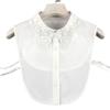 Women Fake Collar for Womens White Black Solid Chiffon False Collar Detachable Collar Female Tie Lapel Decoration Shirt Blouse