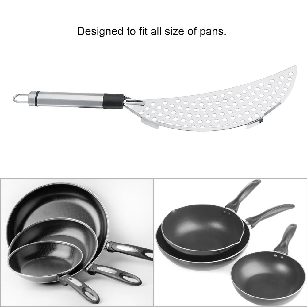 

Stainless Steel Pot Strainer Kitchen Colander Drainer All Purpose Food Strainer