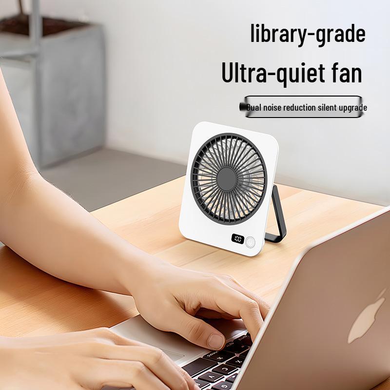 Compact Silent Desktop Electric Fan for Office