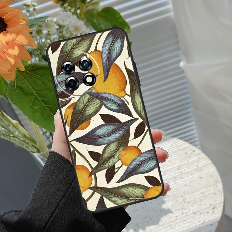 Tropische Sommerfrucht Zitrone Hülle Für OnePlus 10 Pro 13 12 11 13s 13R 12R 10T 8T Nord CE 4 2 3 Lite N20 N30 Nord 5 Abdeckung