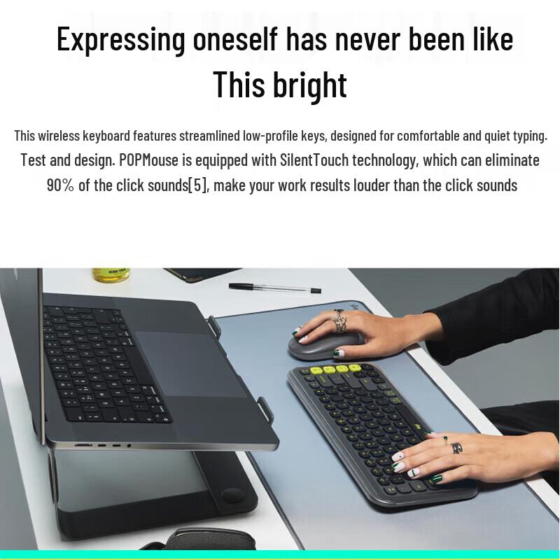 Logitech POP ICON COMBO Wireless Keyboard & Mouse Set