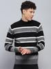 Mens Regular Fit Striped Pullover