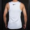 Nike Logo Basketball Breathable Training Sleeveless Vest Men Tops White 848534-043