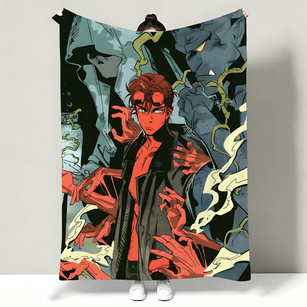Movie HHellboy Throw Soft Warm Flannel Throw Blanket Multiuse for Sofa Bed Office Nap