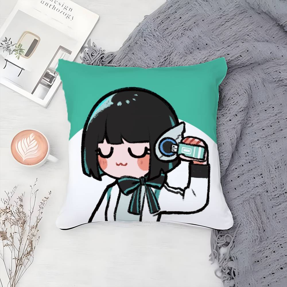 K-Kamen Rider-MT Cute Cartoon Pillow Case Printing Pillowcase Living Room Sofa Cushion Cover Bedroom Room Decor