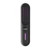 S01 Rechargeable Waterproof Mini Portable Electric Hair Straightening Brush Comb Flat Iron Stainless Steel Teeth Plastic for