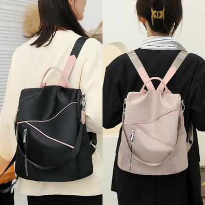 Womens Ladies Waterproof Anti-Theft Backpack Oxford Cloth Travel School Shoulder Bag