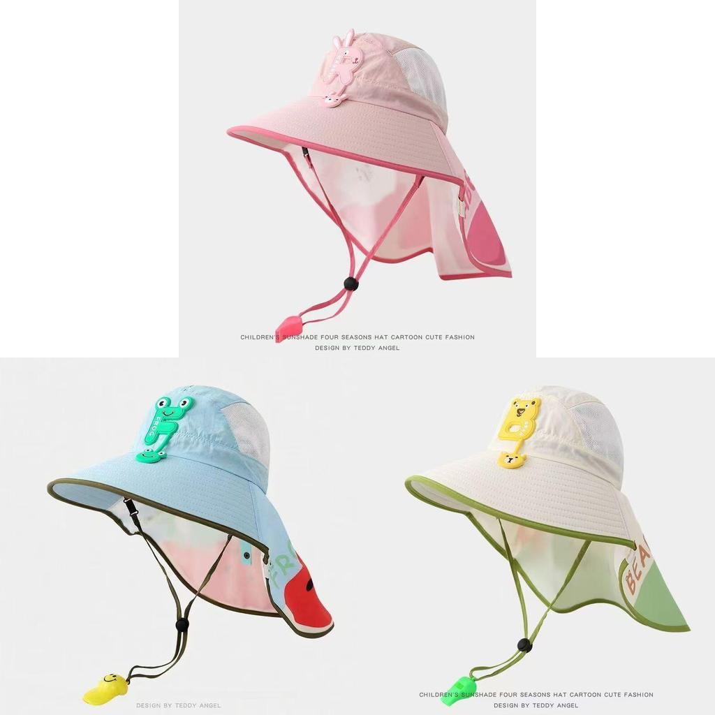 Summer Kids Sun Hat With Large Brim And Breathable Uv Protection For Beach And Outdoor Activities