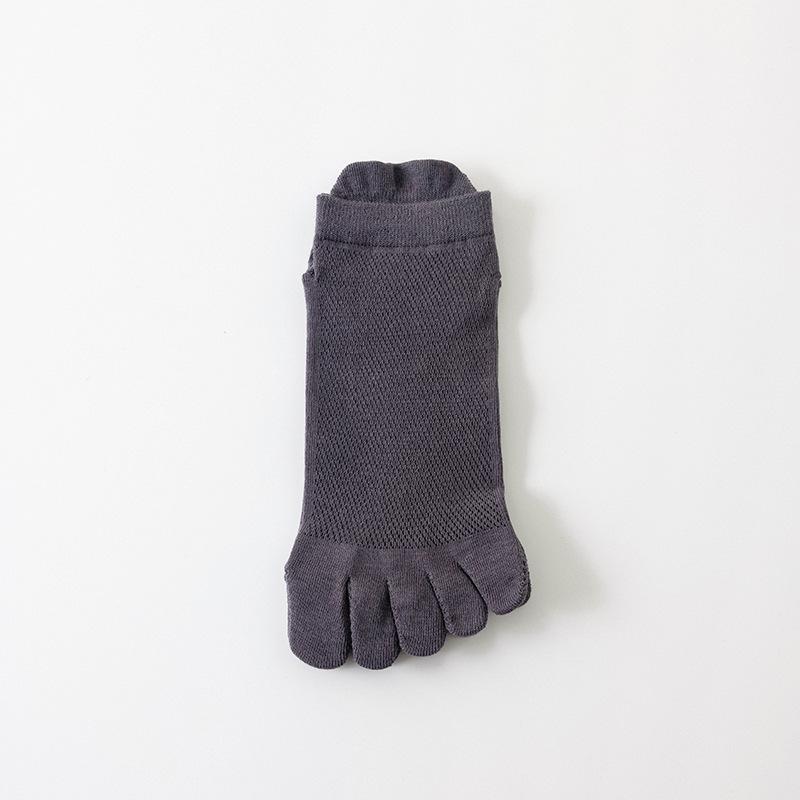 Men's Summer Thin Pure Cotton Boneless Short Socks, Sweat-absorbing Mesh Breathable, Antibacterial and Deodorizing Toe Separation Socks