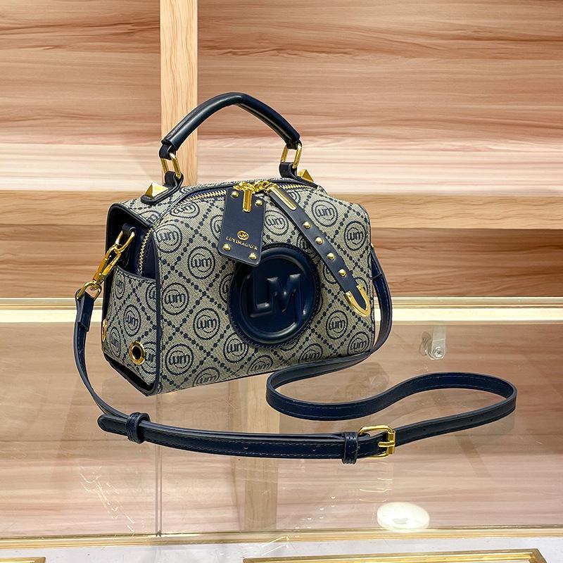 Новая ретро женская сумка высококачественная женская сумка с принтом портативная маленькая квадратная сумка через плечо сумка-мессенджер синий 2498₽