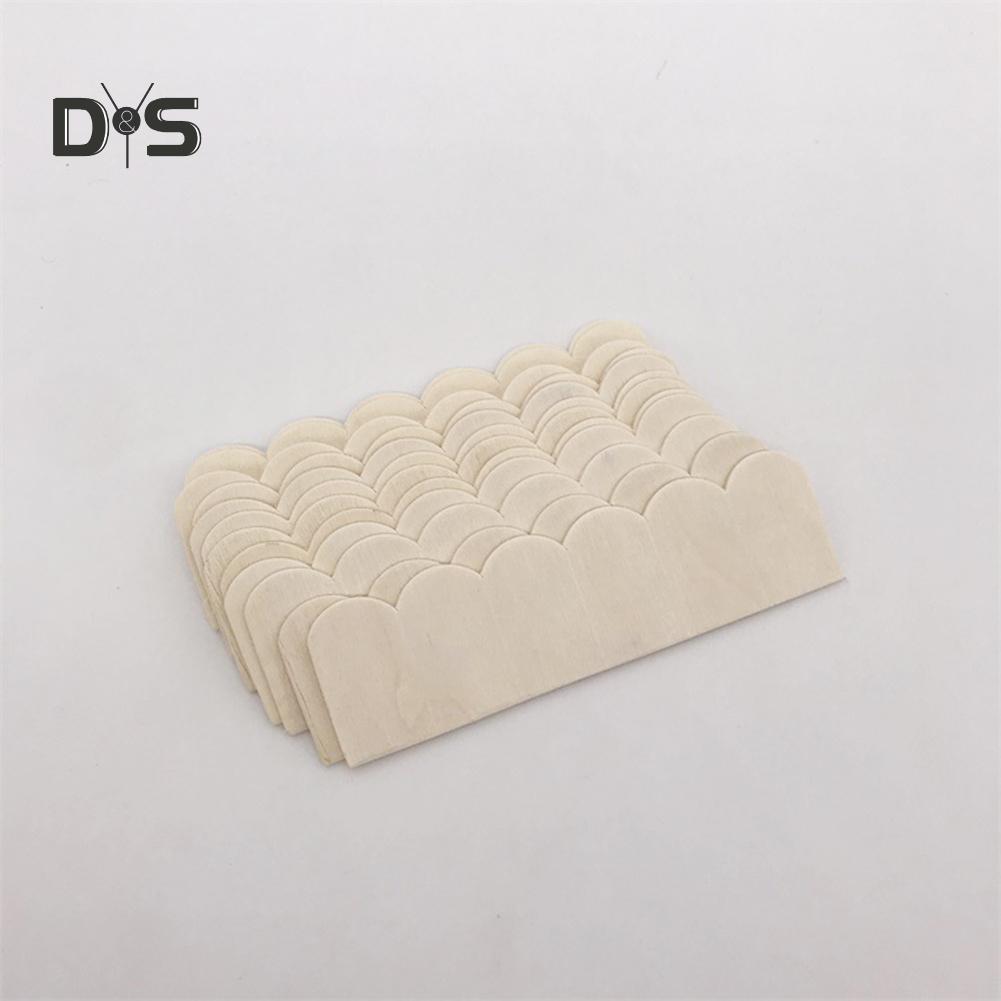 Bláto v oku Dřevěné střešní tašky domeček pro panenky Doplněk pro miniaturní malování pokojíčku vlastními rukama