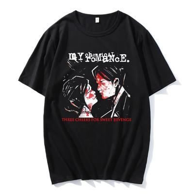 Horký Výprodej Párová Trička My Chemical Romance Mcr Dead Emo Populární Styl 100% Bavlna Trička Módní Vtipné Pohodlné Tričko