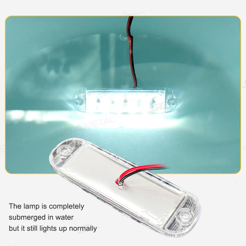 SEAMETAL 12smd LED Strobe Warning Light Strobe Grille Flashing Lightbar Car Truck Beacon Lamp Amber Yellow Traffic Lights 12V-80V
