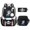 Peripheral Printing Children'S Backpack Set Leisure Student Schoolbag Pencil Bag Shoulder Bag
