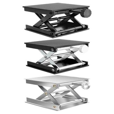 Labor-Hubtische Ständer 90x90mm 3,54'' mal 3,54'' Hebeständer Plattform Labor-Hubtische Scherenständer Plattform für Holzbearbeitung