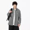 Trendy Spring and Autumn Shirt Jacket Men's Loose Casual Denim Pure Cotton Long-sleeved Youth Shirt