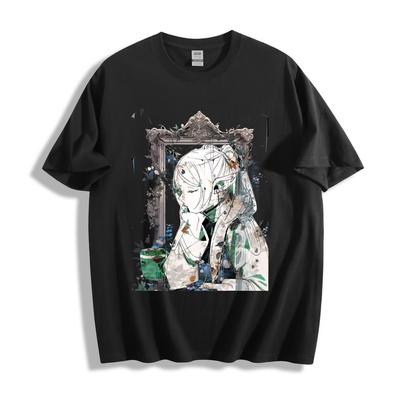 Maglietta Artistica Frieren in Cornice - T-shirt Unisex Estetica Anime Acquerello