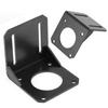 1 Stück Schwarze Edelstahl-Montagehalterung Halter Rack für 57 NEMA23 Schrittmotor