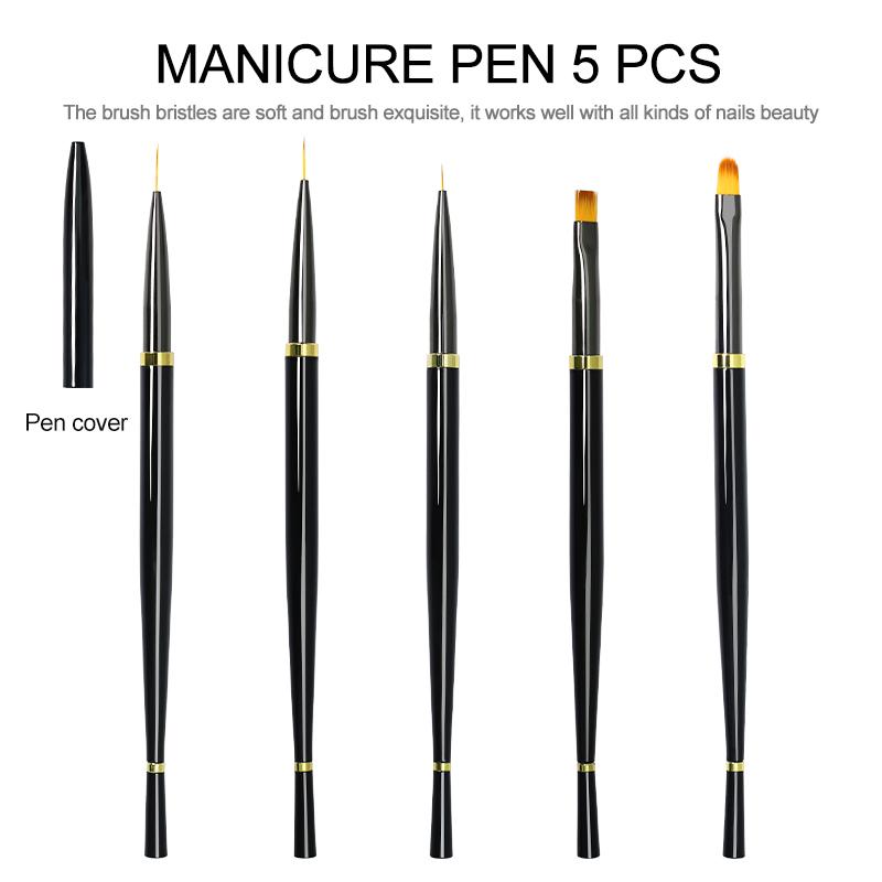 Clou Beaute Kristall Acryl Nail Art Pinsel DIY Nagel Malen Schnitzen UV Gel Verlängerung Malpinsel Linien Liner Maniküre Werkzeuge