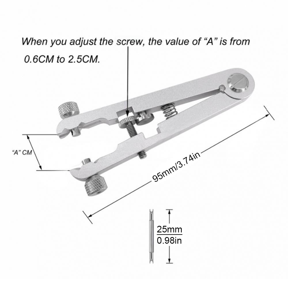 V-shaped Steel Watch Repair Tool, Practical Spring Bar Link Pins Remover for Watch Strap Disassembly and Replacement Work