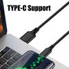 Multi-Ladekabel USB C Splitter 4 in 1 Multi-Ladekabel Typ C Mehrfach-USB-Kabel Geflochtenes USB auf USB C