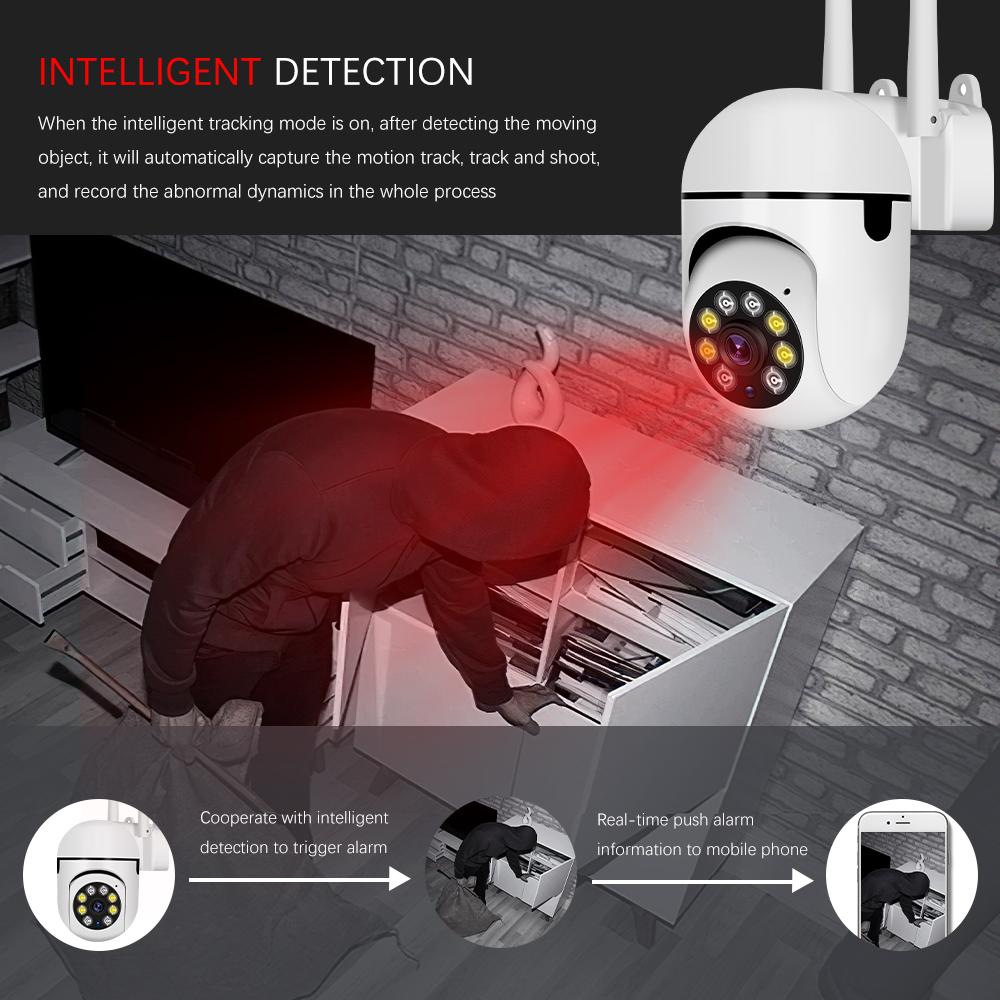 200W Waterproof Night Vision Home Security CameraWireless Wifi IP Camera