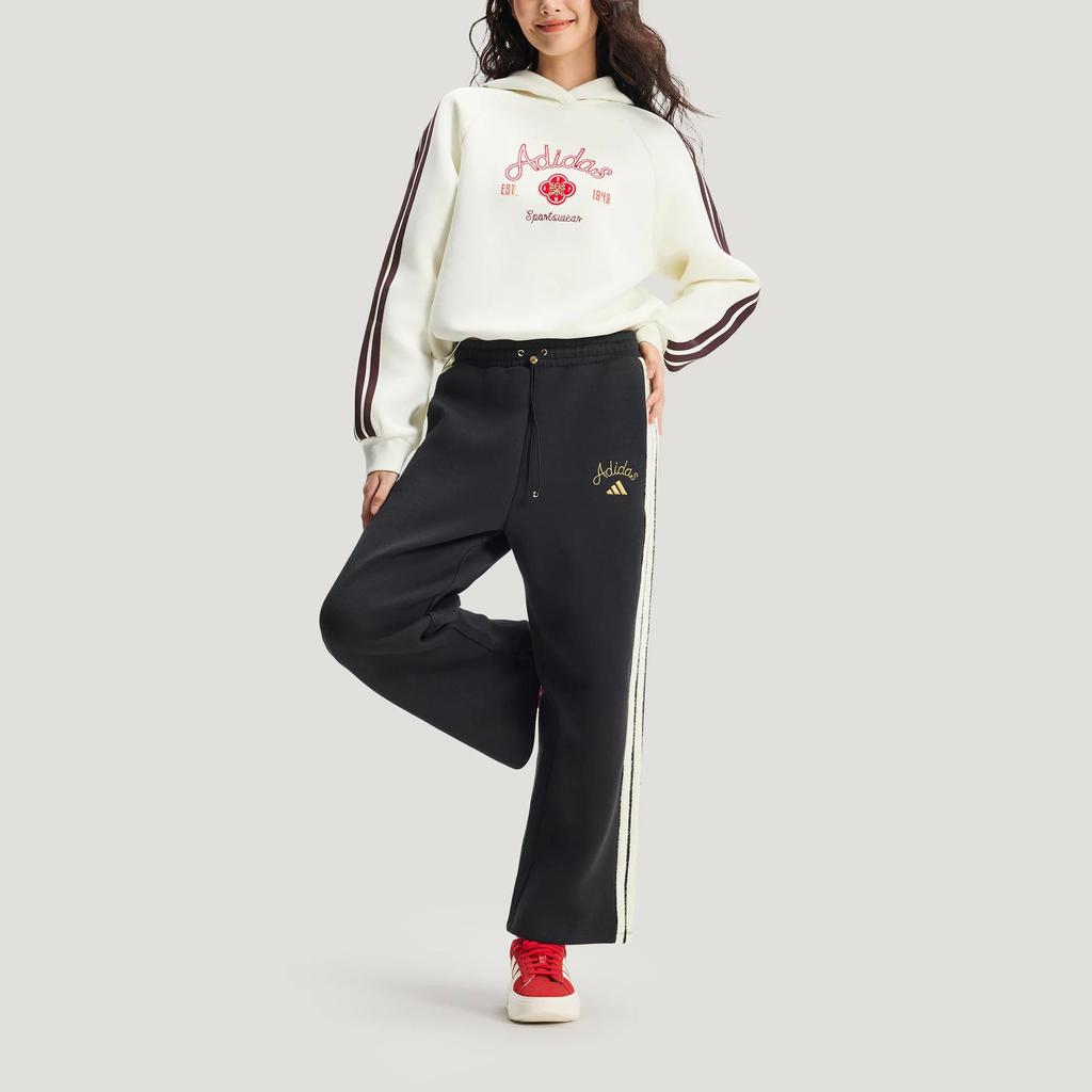 adidas Women's Off White CNY Thickened Hooded Sweatshirt KH2695